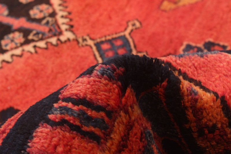 Vintage Hand-Knotted Area Rug 4'3" x 9'10" Traditional Oriental Wool Carpet gallery