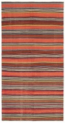 Vintage 5’3″ x 10’2″ Traditional Wool Hand Woven Oriental Area Rug