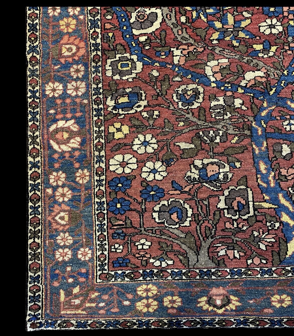 Antique Tree Of Life | Bakhtiari Area Rug | Handmade 9'x12' | One Of A Kind Rug gallery