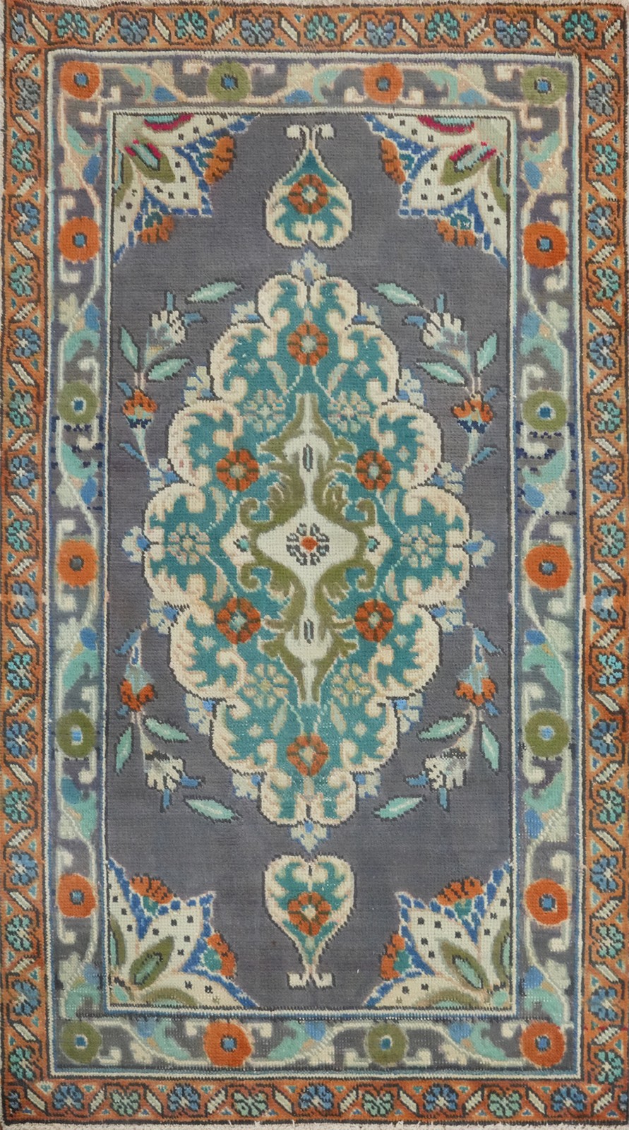 Traditional Floral Wool Accent Rug 3x5 ft Hand-knotted Foyer Size Carpet gallery