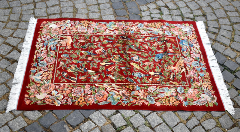 Silk Rug 100 % Bamboo Silk Rug 39'' x 59'' Home Decor Silk Bamboo Wall Rug gallery