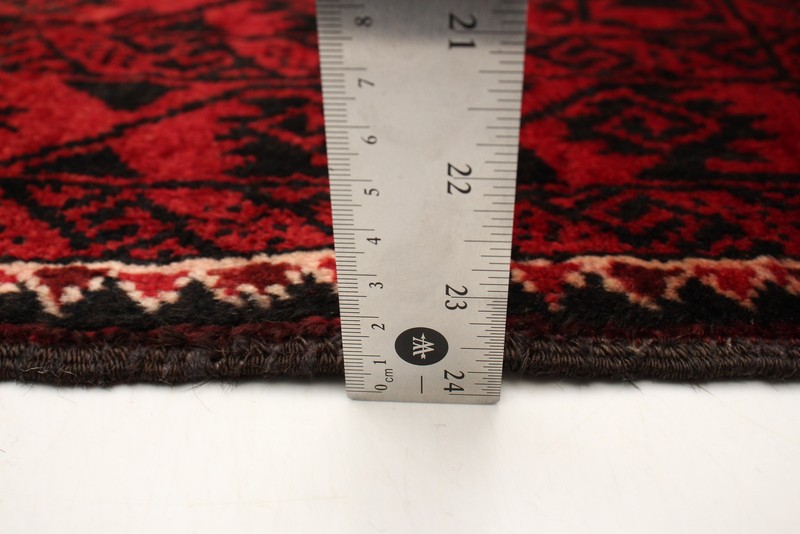 Vintage Red Traditional 3'3" x 6'7" Hand-Knotted Oriental Wool Area Rug gallery