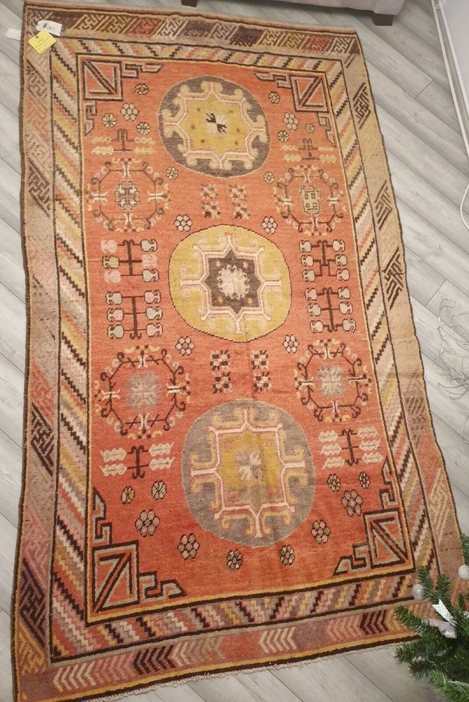 Antique Samarkand Hand Cnotted Carpet Handmade -70% #ListingsInLights