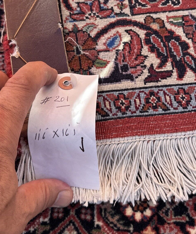 Auth: 80's Kurdish Bidjar SUPER FINE Iron Rug A Masterpiece! 12x16 gallery