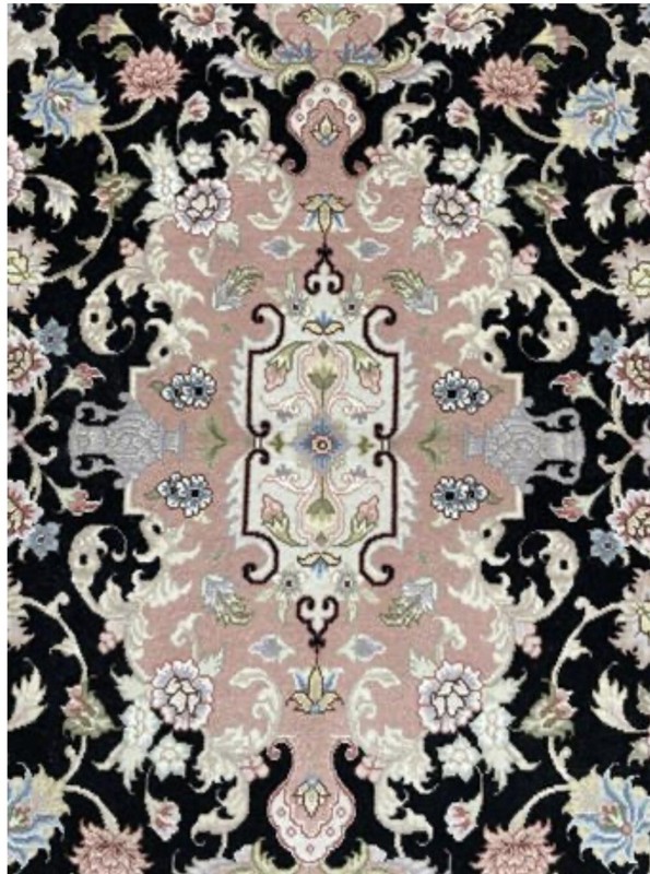 Spectacular Tabrizz Area Rug Wool Authentic 3 X 5 Ft Finest Black Beauty Rare . gallery