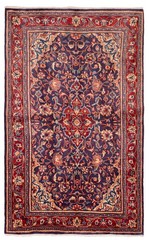 Vintage Hand-Knotted Area Rug 4’5″ x 7’3″ Traditional Wool Carpet