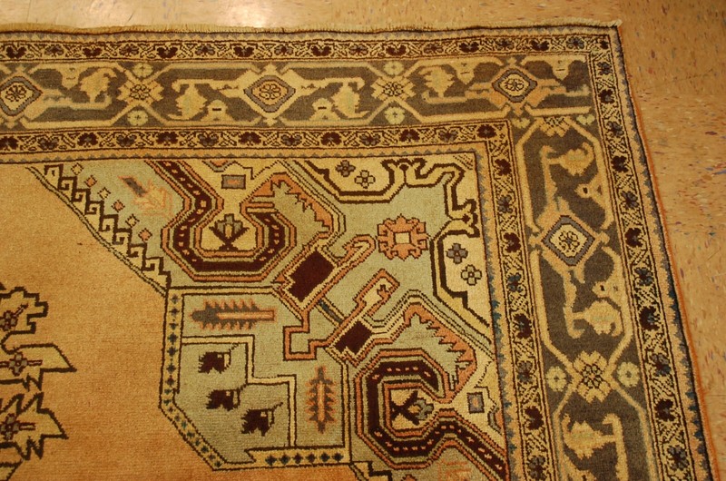 OLD,ANTIQUE CAUCASIAN DESIGN IN SIZE OF 8'5" x 10'10" KAZAK,SHIRVAN DESIGN RUG gallery