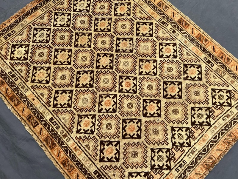 Vintage Gorgeous Natural Vegetable Dye Nomadic Kowdani Maldari Tribal Nomad Rug gallery