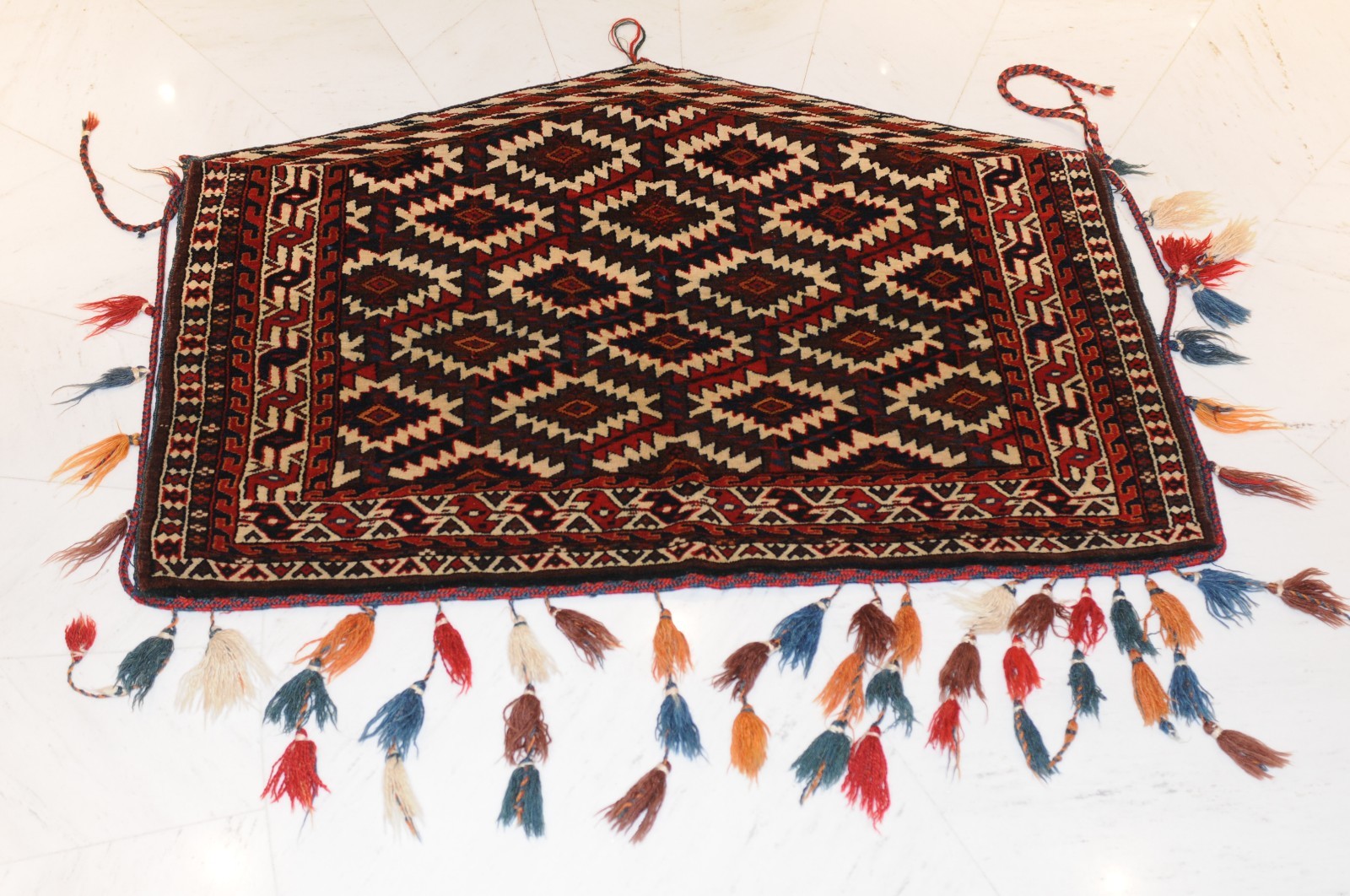 Antique and rare Turkmenian Yomud Asmalik for a Marriage Camel around 1910 gallery