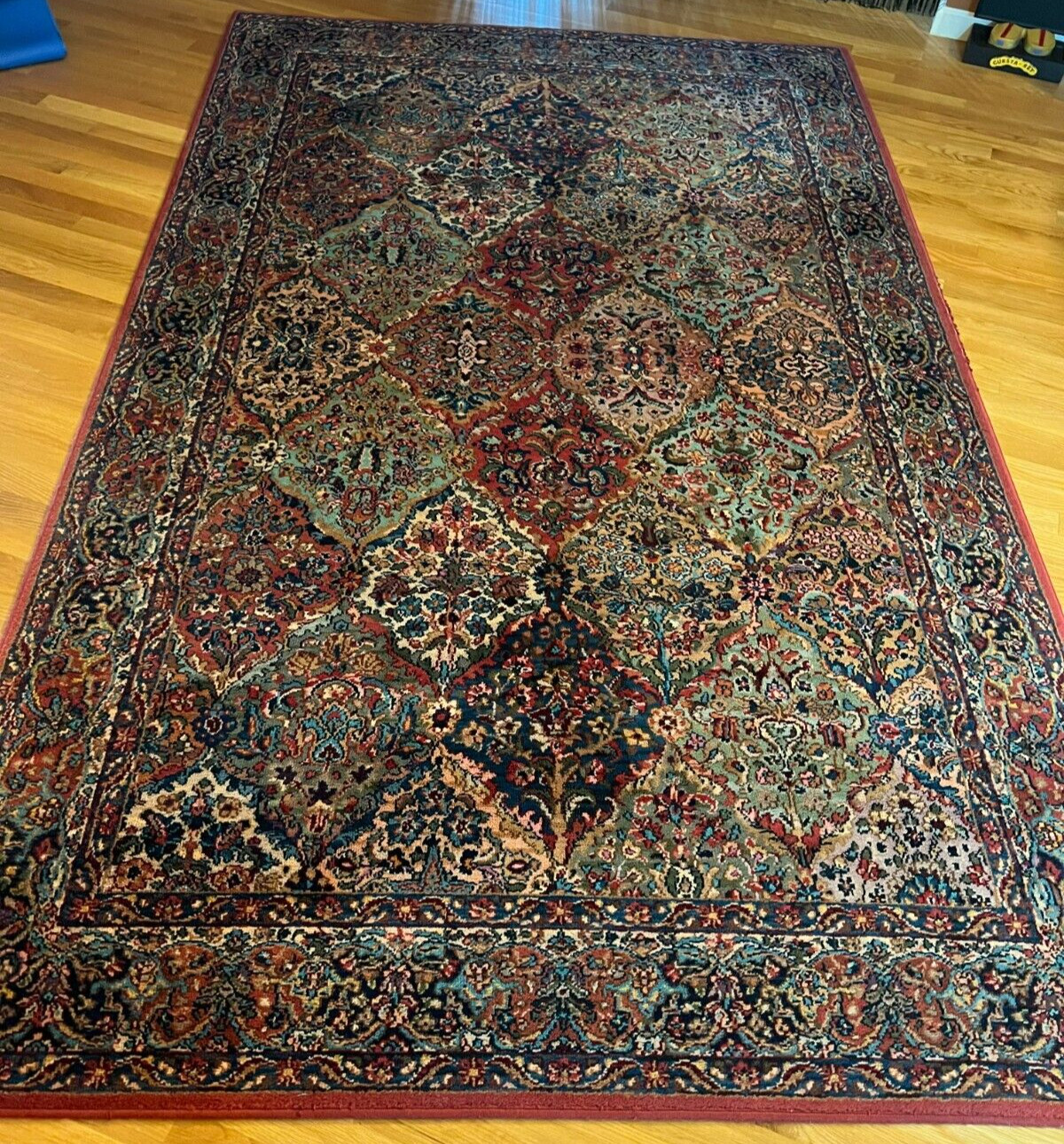 Karastan Wool Rug 700 Series 717 Kirman Multicolor ~ 5ft 9.5in X 9ft 2in gallery