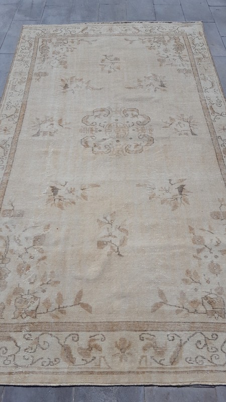 Handmade Rug Turkish Area Rug Vintage Rug Oushak Rug Antique Rug Bohemian rug gallery