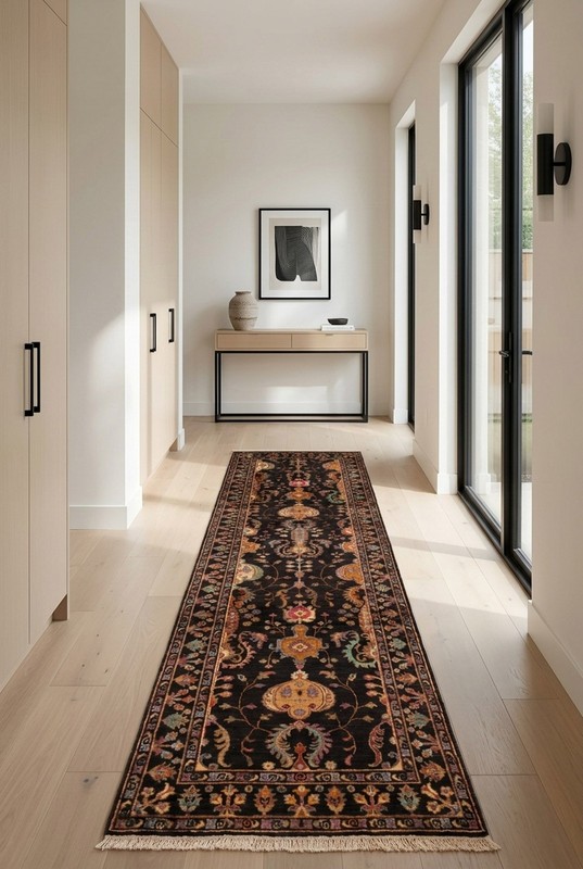 2'8" x 10'0" Vintage Hand-knotted Runner Rug Traditional Oriental Wool Carpet gallery