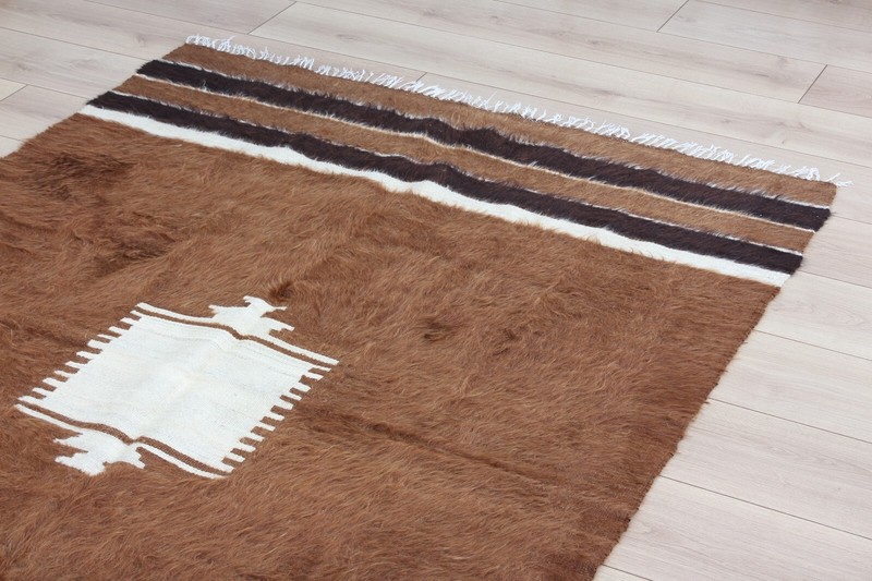 Blanket Siirt Blanket Turkish 4.33' x 6.23' Vintage Fast Shipment 11853 gallery
