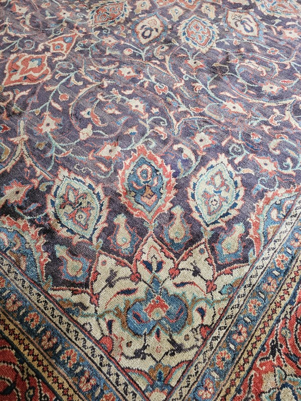 9.8 x 12.10 VINTAGE FINE USHAK RUG CAUCASIAN ANTIQUE SERAPI HERIZ KAZAK gallery
