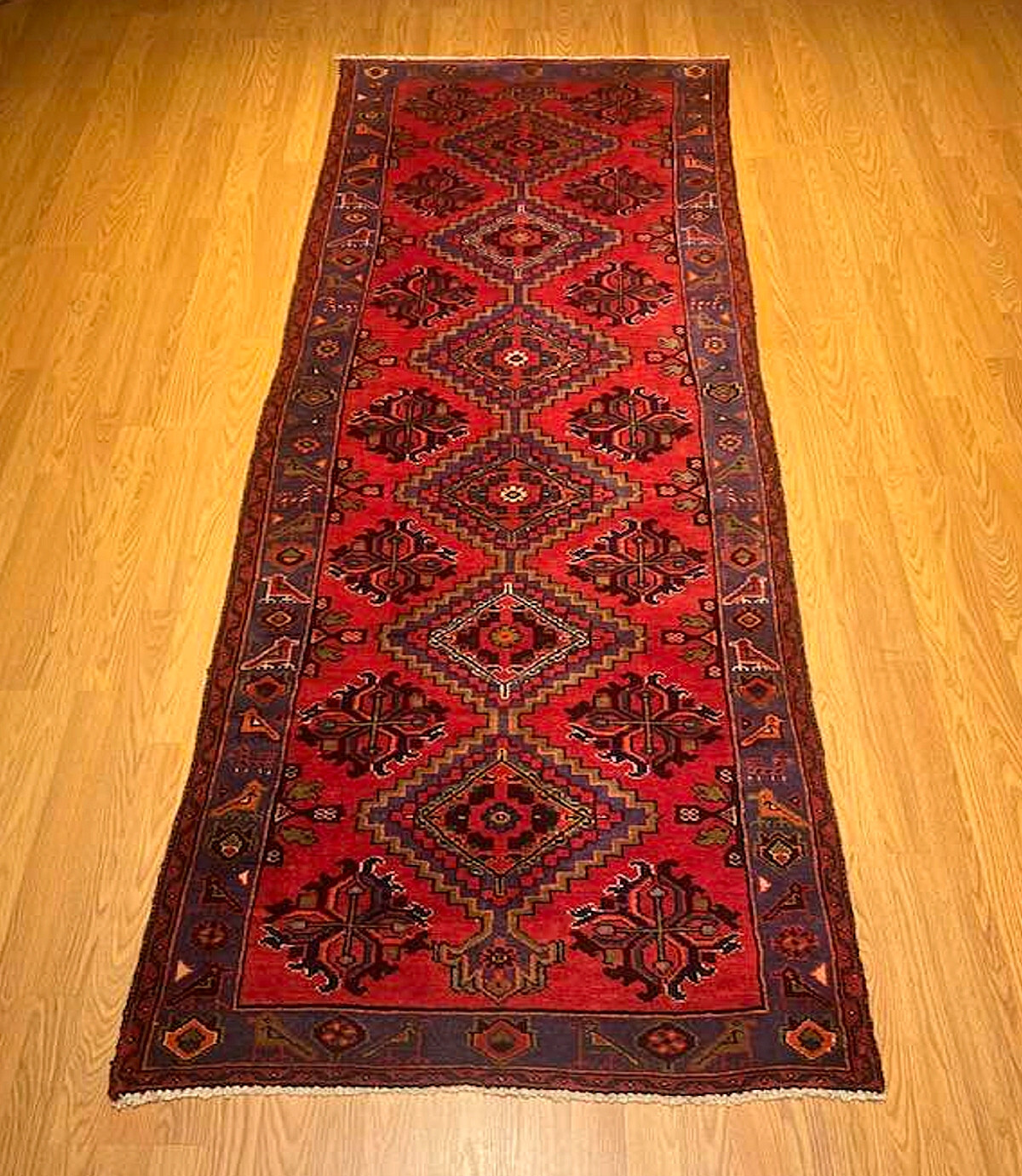 3.2 x 10 Handmade Village Made One Of A Kind Hallway Runner . Natural Dyes Wool gallery