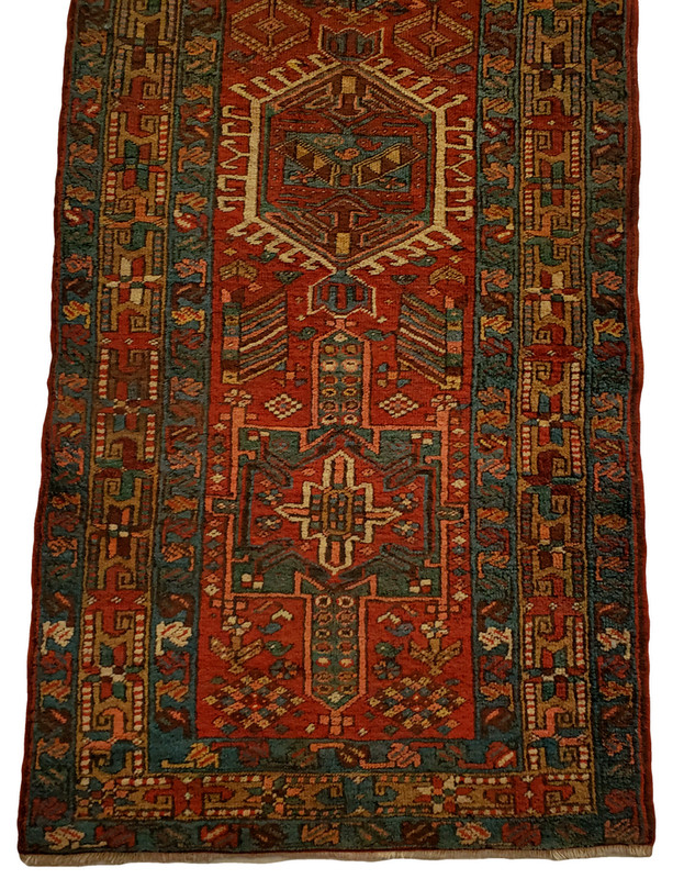 Elegant Multi-Medallion Kareje runner - 2'2" x 10'7" gallery