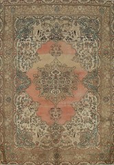 Vintage Wool Hand-knotted Bakhtiari Traditional Living Room Area Rug 7×10 Carpet