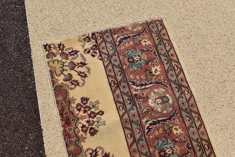 Turkish Rug 1x6ft Handwoven Oriental Carpet 58x196cm Runner Fragment Kitchen Rug gallery