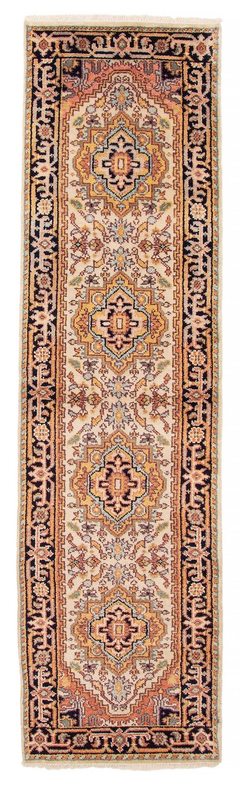 2'4" x 9'6" Vintage Hand-knotted Runner Rug Traditional Oriental Wool Carpet gallery