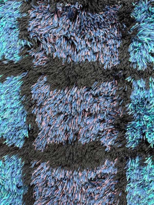 Vintage Fabulous Hand Knotted Swedish Scandinavian Rye Shag Wool Rug Carpet gallery