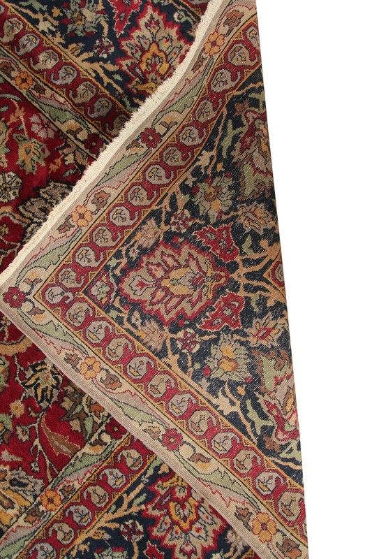 11x19 Exceptional Antique Manchester Wool Traditional Geometric Rug Red c.1890 gallery