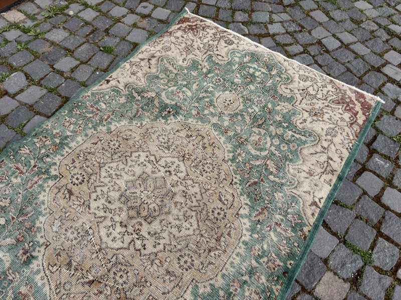 Wool rug, Area rug, Vintage rug, Turkish rug, Bohemian rug 3,9 x 6,8 ft gallery