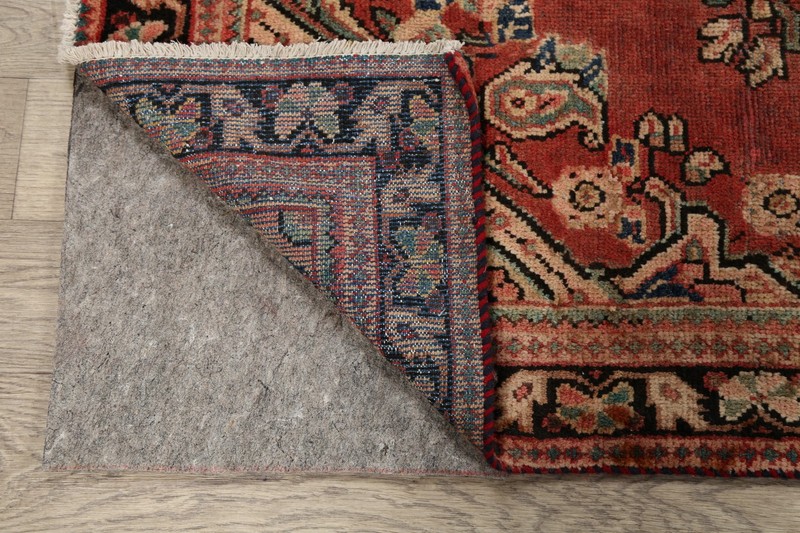 Antique Geometric Area Rug 4x7 Ft HandKnotted Wool Carpet Red Medallion G2U gallery