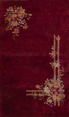 4X6 Antique Chinese Art Deco Wool Area Rug 1935