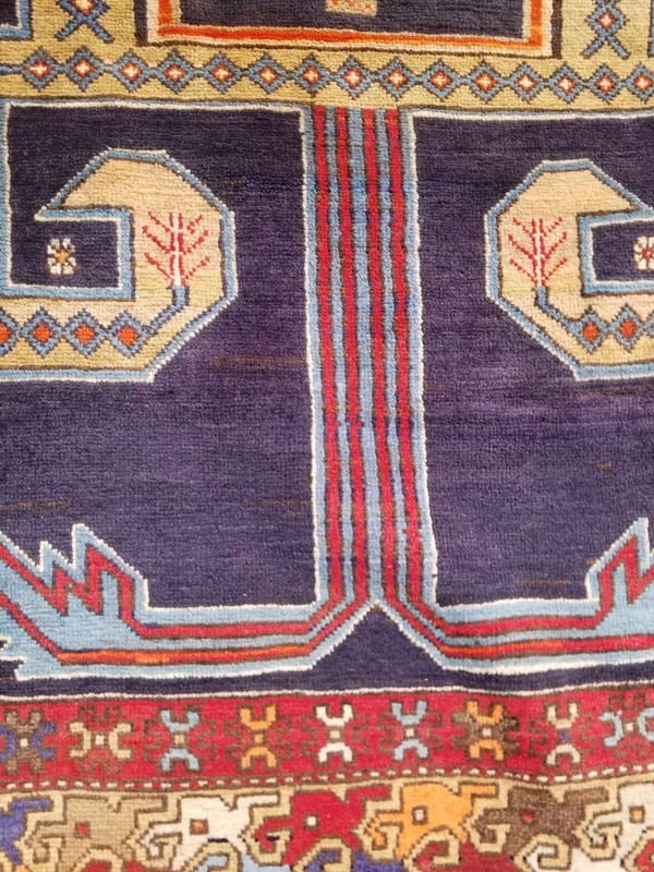 Distressed Vintage Traditional Handmade Turkish Wool Multicolor Rug 300x132cm gallery
