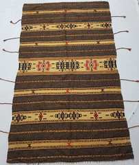 Vintage Handmade Traditional Anatolian Striped Kilim Floor Rug Carpet 242×148 cm