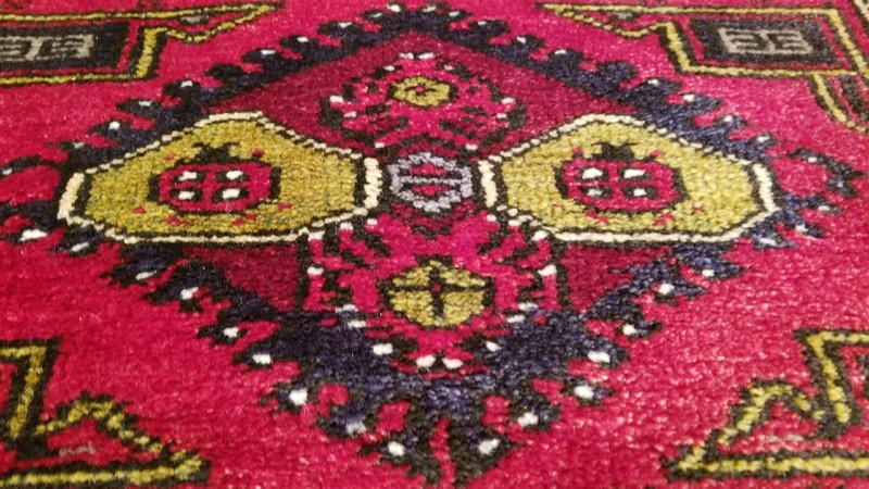 Vintage 1950-1960s Beautiful 1'10×3'2"Wool Pile Natural Dyes Tribal Rug gallery