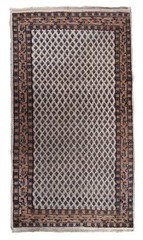 Handmade vintage Indian Seraband rug 2.9′ x 5.2′ (89cm x 160cm) 1970s – 1C897
