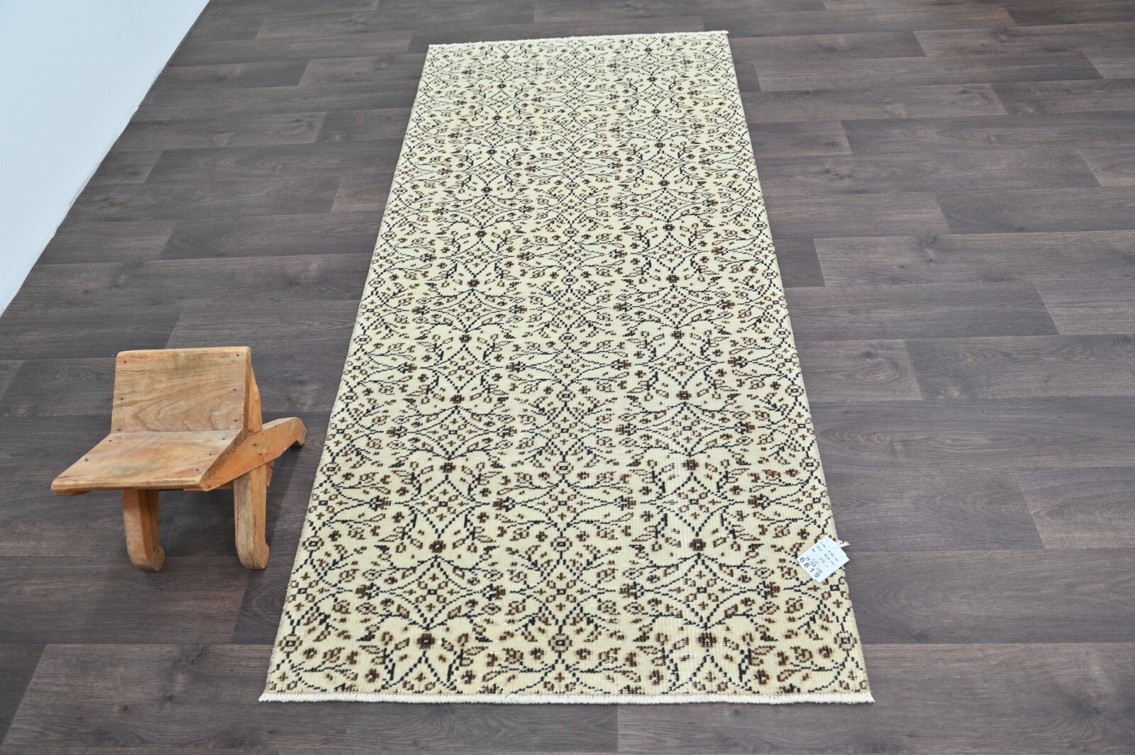 Oushak Turkish Vintage Rug 3x7 Kilim Rug Anatolian Handmade Boho Decor BEIGE gallery