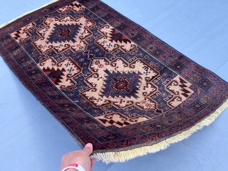 Vintage Nomad Maldari Tribal Belouch Natural Vegetable Dye Zakani Carpet gallery