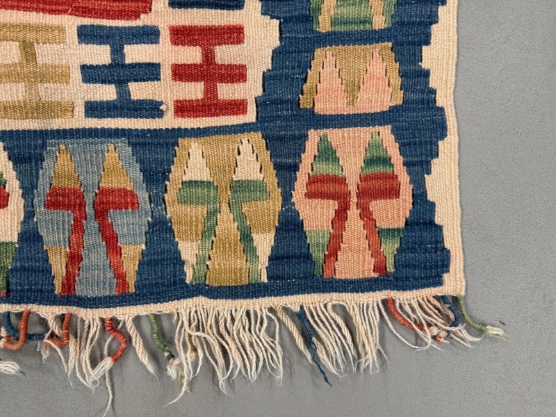 Large Vintage Turkish Kilim Rug 160x112 cm Wool Kelim Medium 2519 gallery