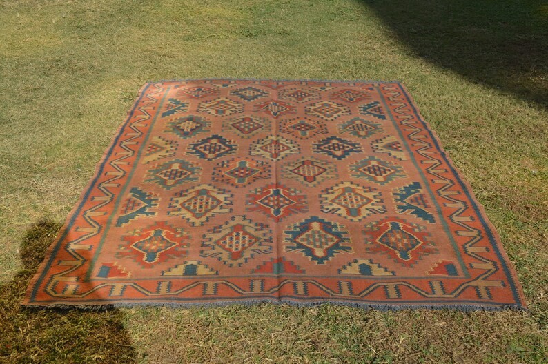 185 X 250 CM COLLECTOR ITEM Antique Shirvan Daghistani Group Fine Quality Kilim gallery