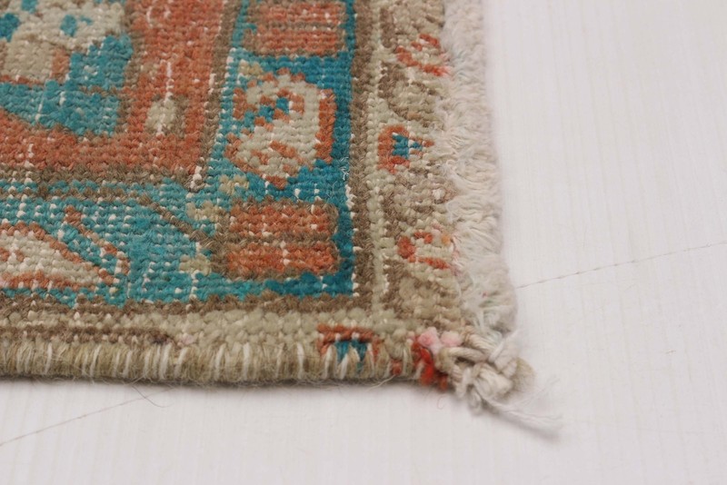 Vintage 3'9" x 9'6" Traditional Hand Knotted Vegetable Dye Wool Area Rug gallery