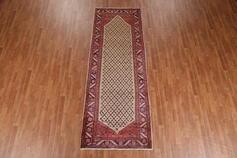 Geometric Handmade 10 ft Runner Rug 4x10 Vintage Tribal Traditional Wool Carpet gallery