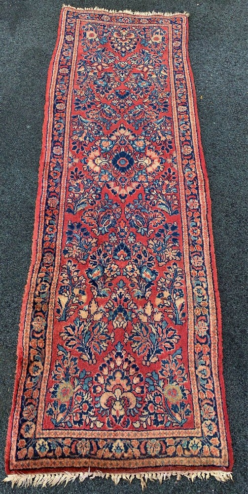 ANTIQUE AMERICAN SAROUK RUNNER 2'6"x6'3" FT
