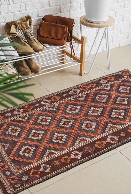 Vintage Hand Woven Area Rug 4'9" x 10'2" Traditional Wool Oriental Carpet gallery