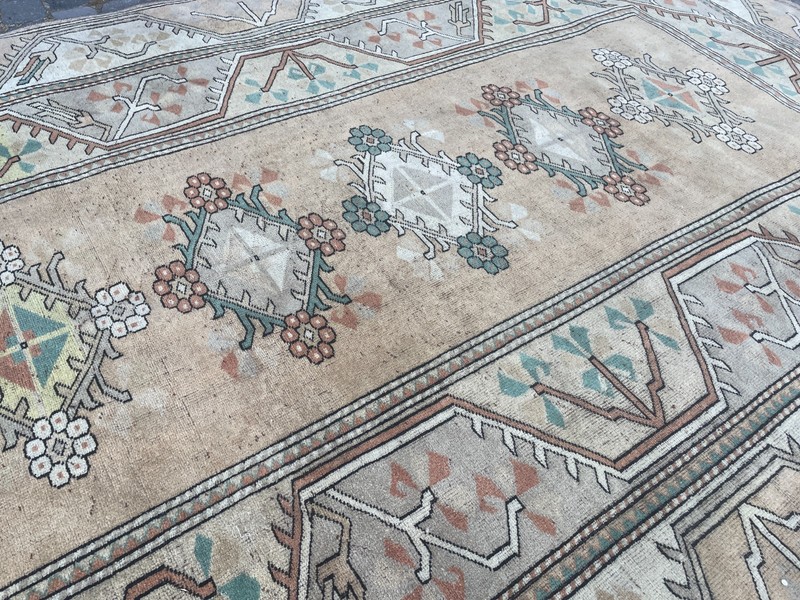 Turkish Vintage Rug, Handmade Wool Rug, Bohemian Large Rug, 6,3 x 9,8 ft gallery