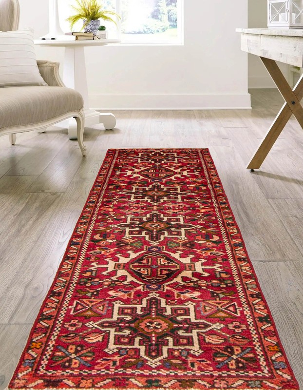 Vintage Hand-knotted Runner Rug 1'11" x 5'10" Traditional Oriental Wool Carpet gallery