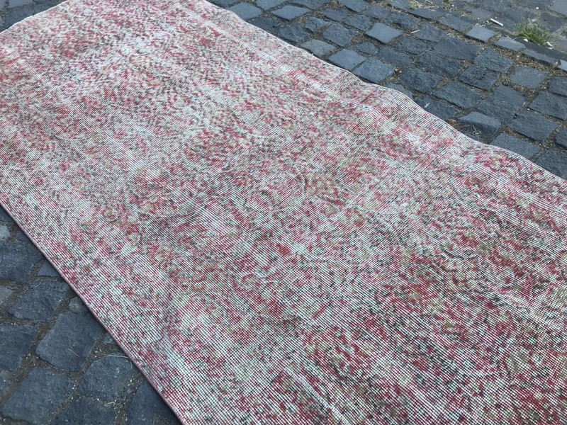 Bohemian Runner Rug, Turkish Vintage Rug, Handmade Wool Rug,Home Rug3,3 x 7,7 ft gallery
