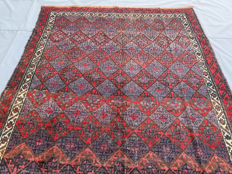 1940s Antique Afghan Baluchi Rug 6x9 Hand Knotted Persian Style Oriental Carpet gallery