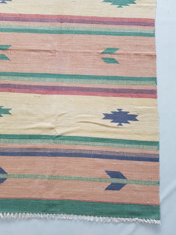 Vintage Handmade Traditional Beautiful Turkish Kilim Floor Rug Carpet 182x116 cm gallery