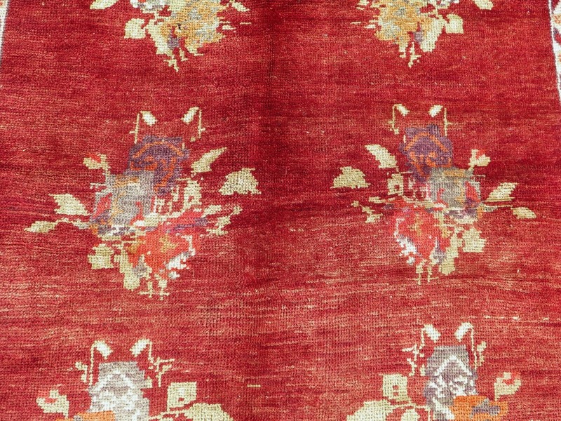 Vintage Turkish Area Rugs, Wool Carpet, Handmade Large Rug, Teppiche 57"x106" gallery