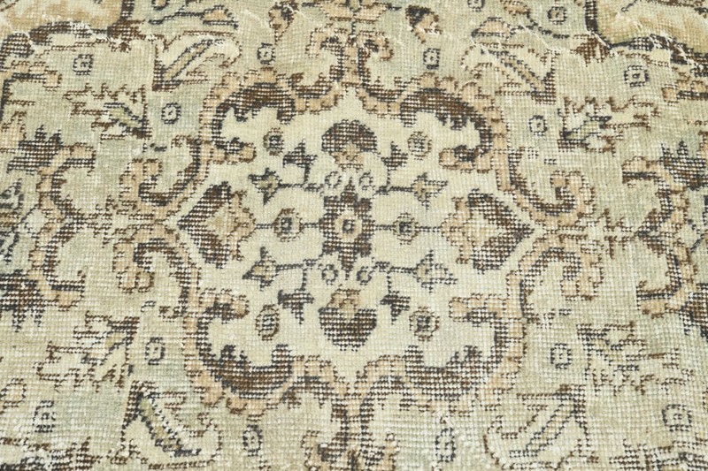 3x9 Turkish Antique Runner Rug Anatolian Hand-Knotted Vintage Oushak Carpet,199 gallery