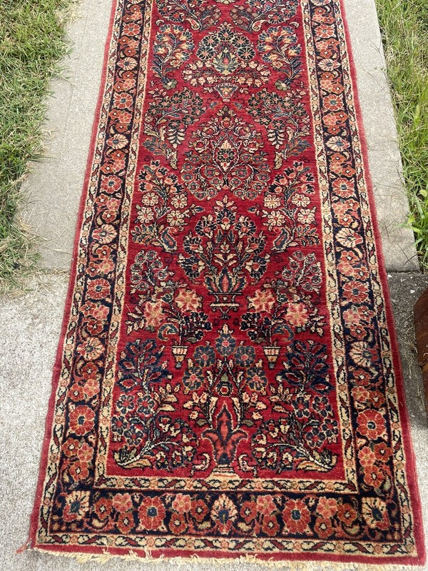ANTIQUE AMERICAN SAROUK RUNNER 2'8"x20' gallery