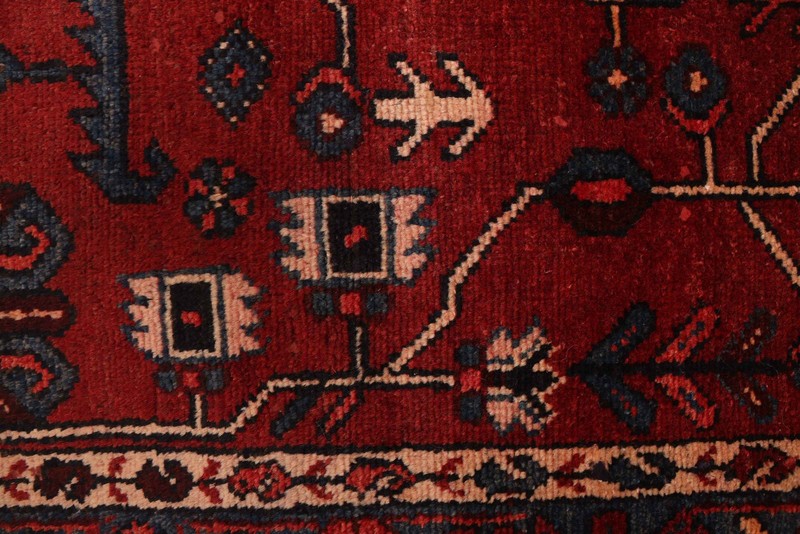 Vintage Hand-Knotted Area Rug 3'10" x 6'9" Traditional Oriental Wool Carpet gallery
