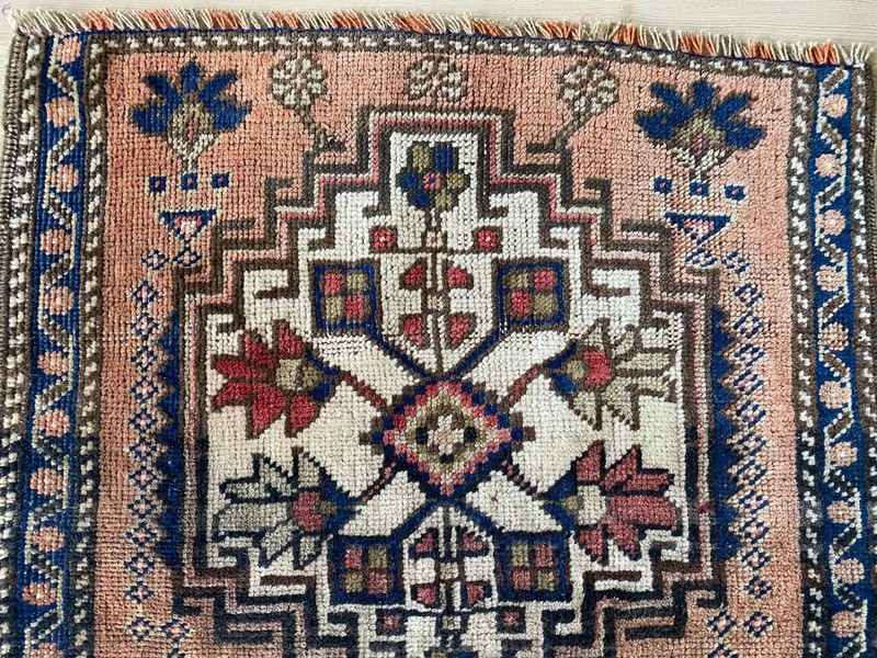 1.7 x 2 ft,Square rug, Turkish rug, Vintage mini rug, Small Pink rug,Doormat rug gallery
